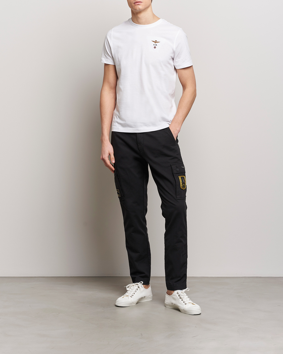 Men | Trousers | Aeronautica Militare | Heritage Cargo Pants Jet Black