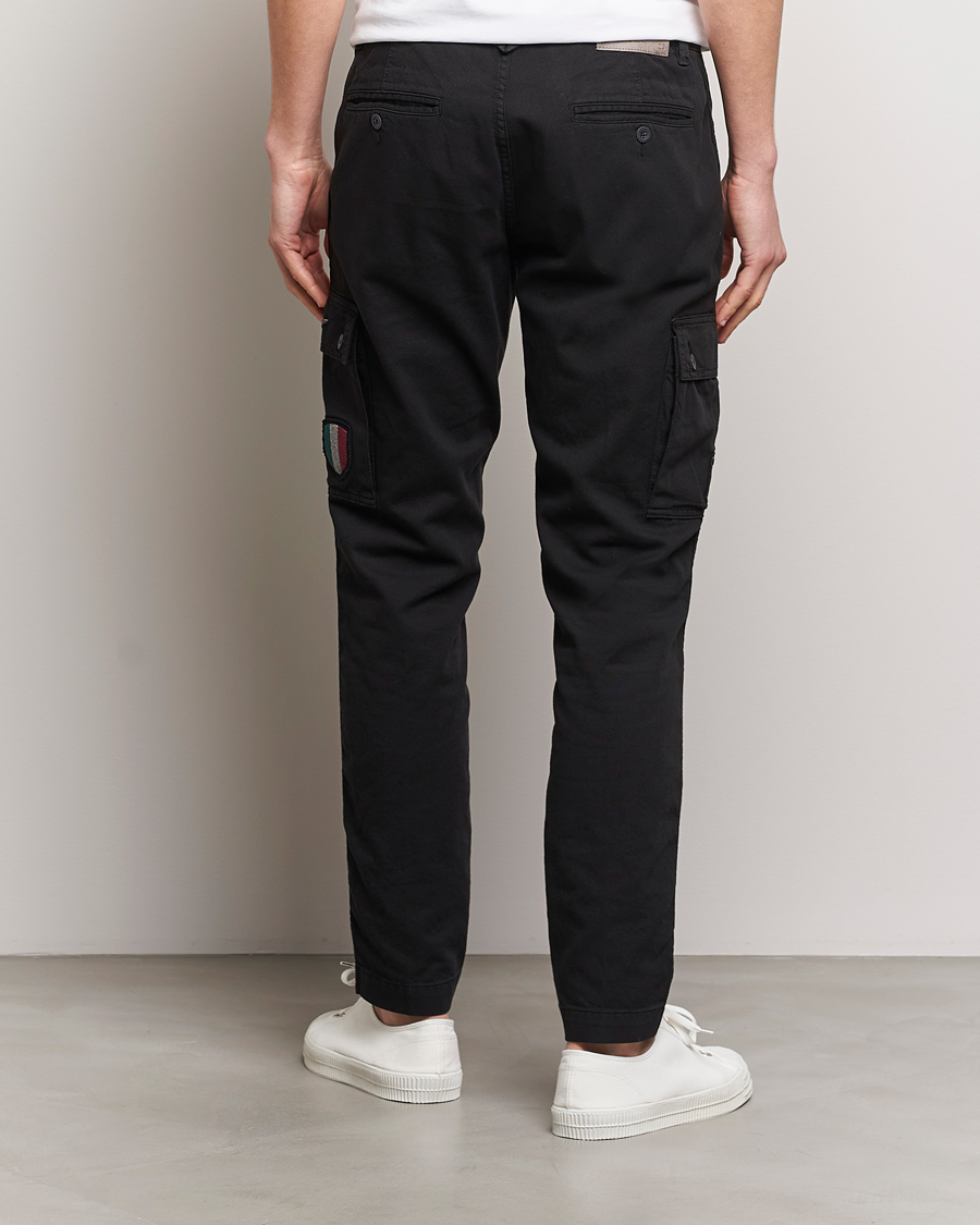 Men | Trousers | Aeronautica Militare | Heritage Cargo Pants Jet Black