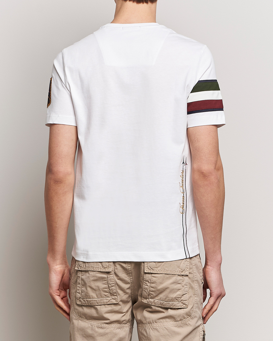 Men | T-Shirts | Aeronautica Militare | Tricolori Crew Neck T-Shirt Off White