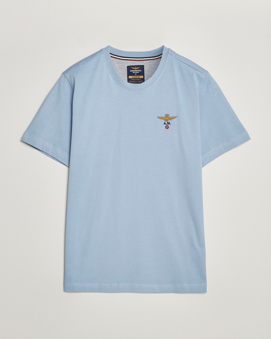 Men | T-Shirts | Aeronautica Militare | TS1580 Crew Neck T-Shirt Glacier Blue