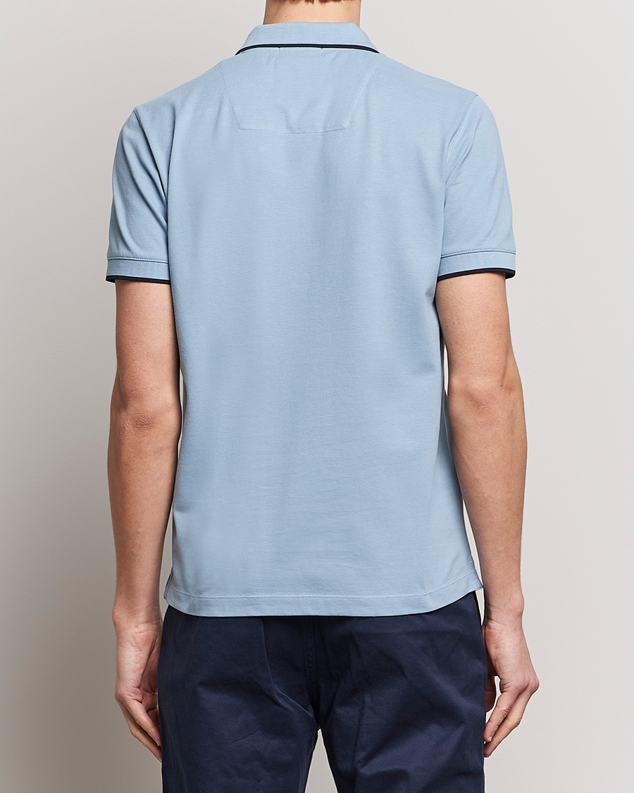Men | Polo Shirts | Aeronautica Militare | Garment Dyed Cotton Polo Glacier Blue