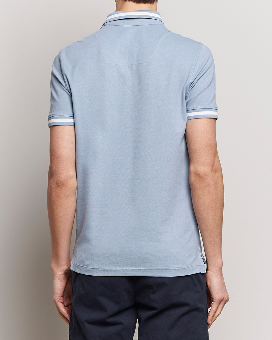 Men | Polo Shirts | Aeronautica Militare | Tipped Polo Glacier Blue