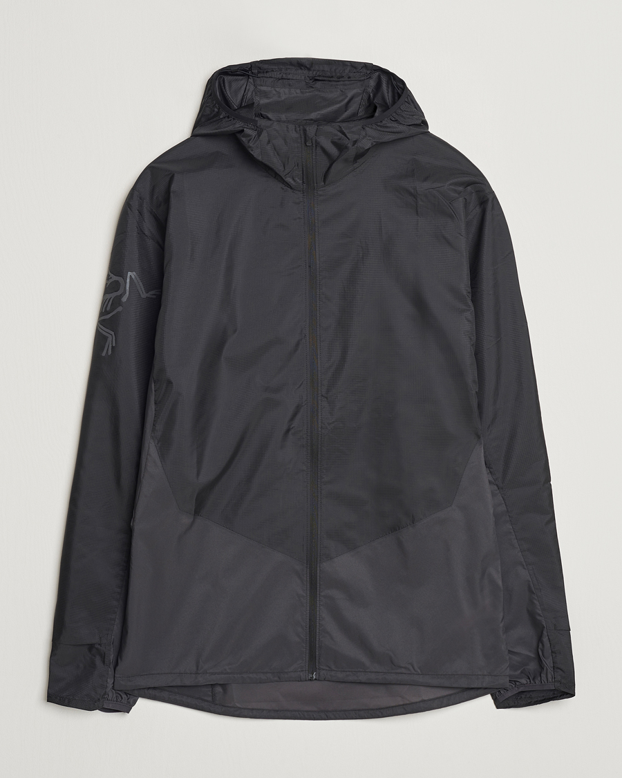 Men | Coats & Jackets | Arc'teryx | Norvan Windshell Hooded Jacket Black/Graphite