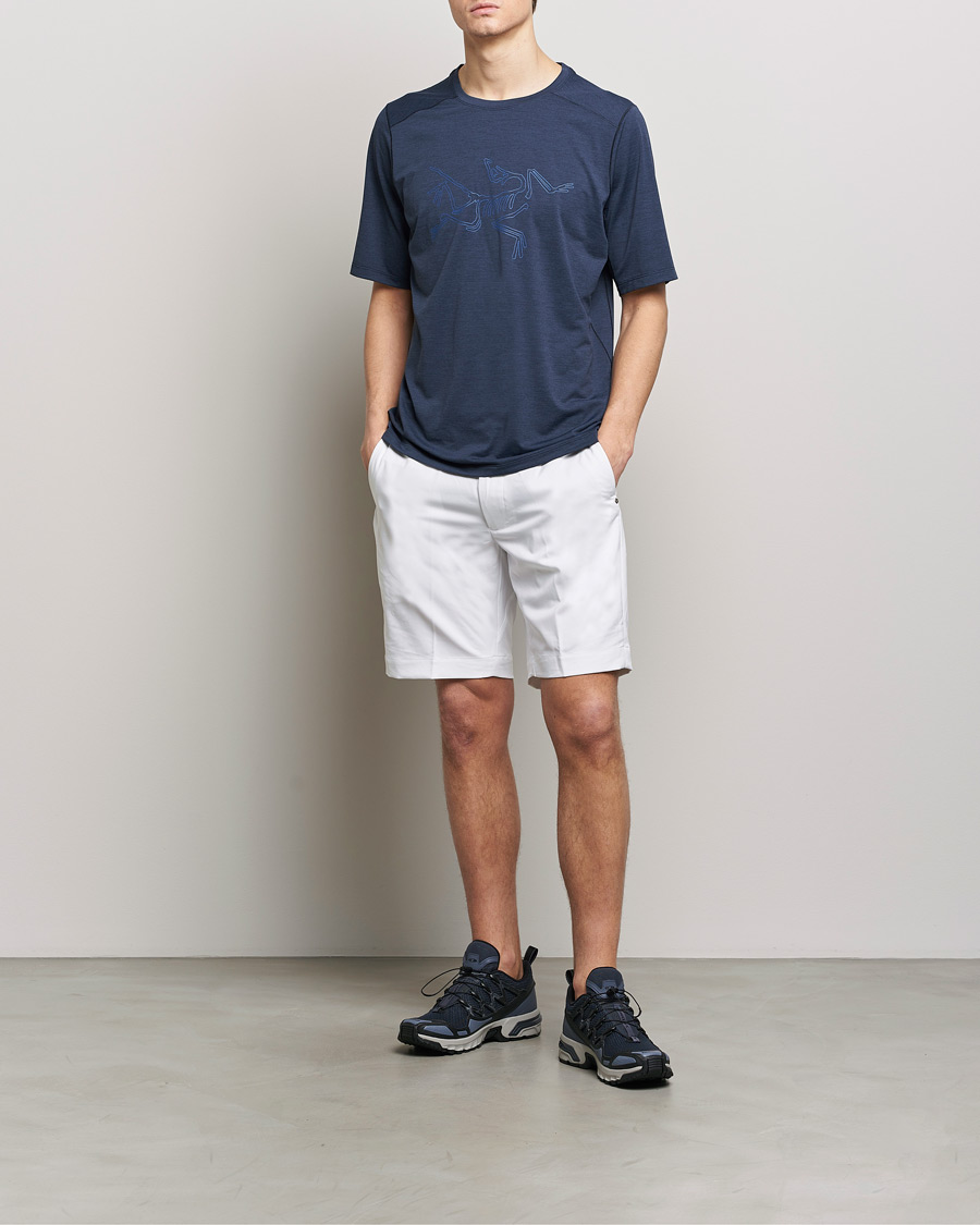 Men | T-Shirts | Arc'teryx | Cormac Bird Logo Crew Neck T-Shirt Black Sapphire