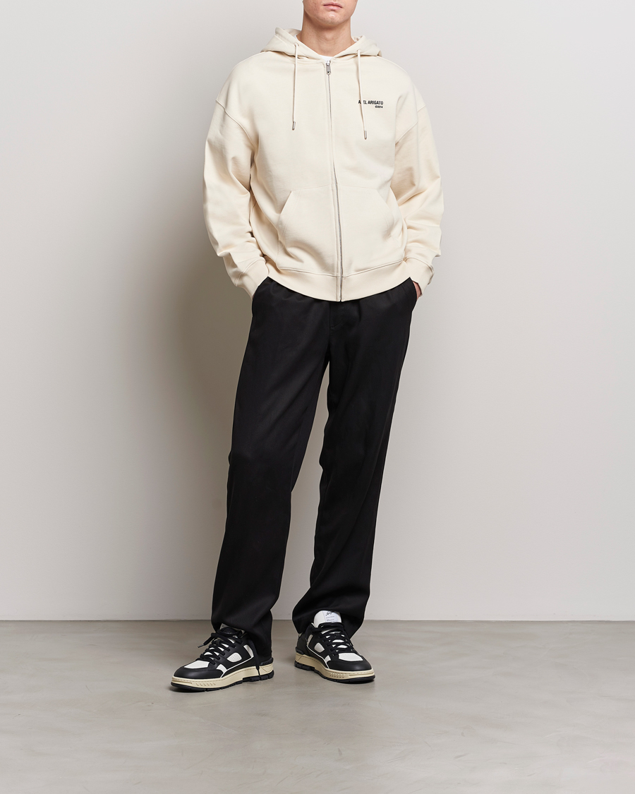 Men | Sweaters & Knitwear | Axel Arigato | Field Full Zip Hoodie Pale Beige