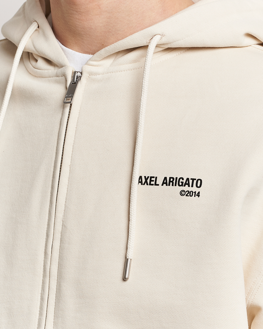 Men | Sweaters & Knitwear | Axel Arigato | Field Full Zip Hoodie Pale Beige