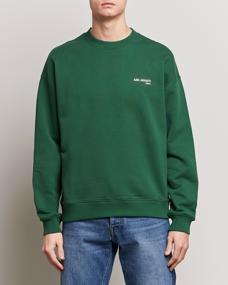 Men | Sweaters & Knitwear | Axel Arigato | Spade Sweatshirt Dark Green