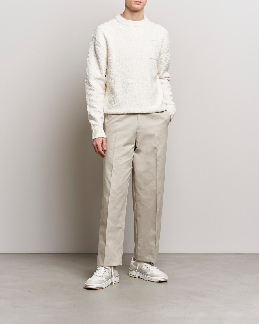 Men | Trousers | Axel Arigato | Serif Relaxed Fit Trousers Pale Beige