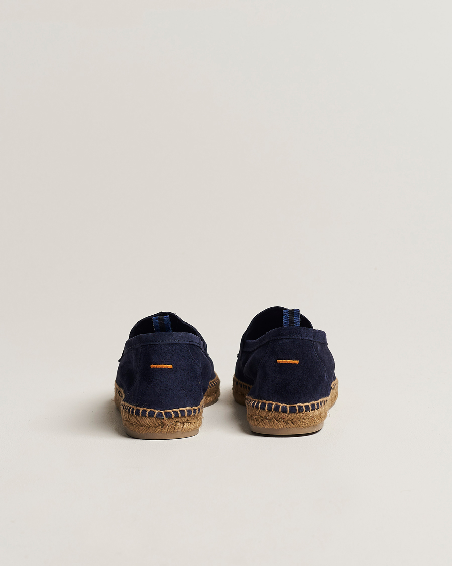 Men | Espadrilles | Castañer | Nacho Casual Suede Loafers Azul Oscuro