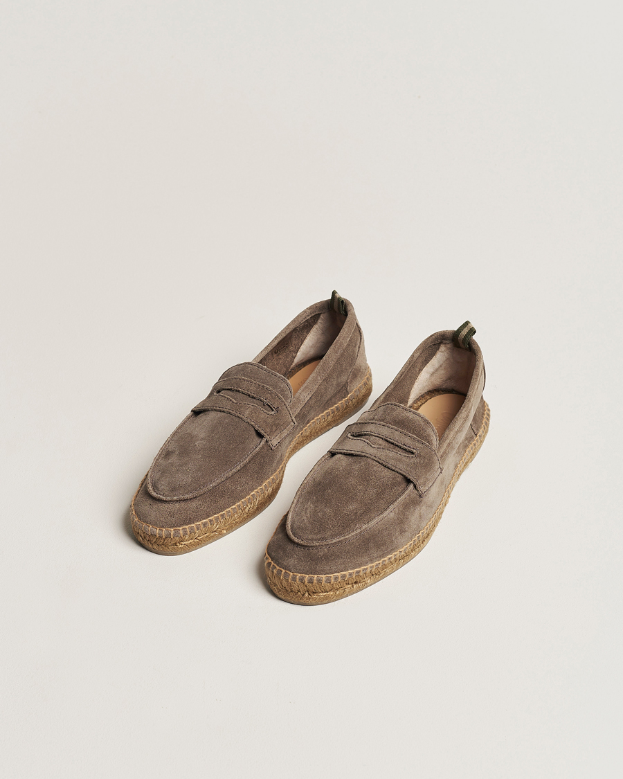 Men | Shoes | Castañer | Nacho Casual Suede Loafers Topo
