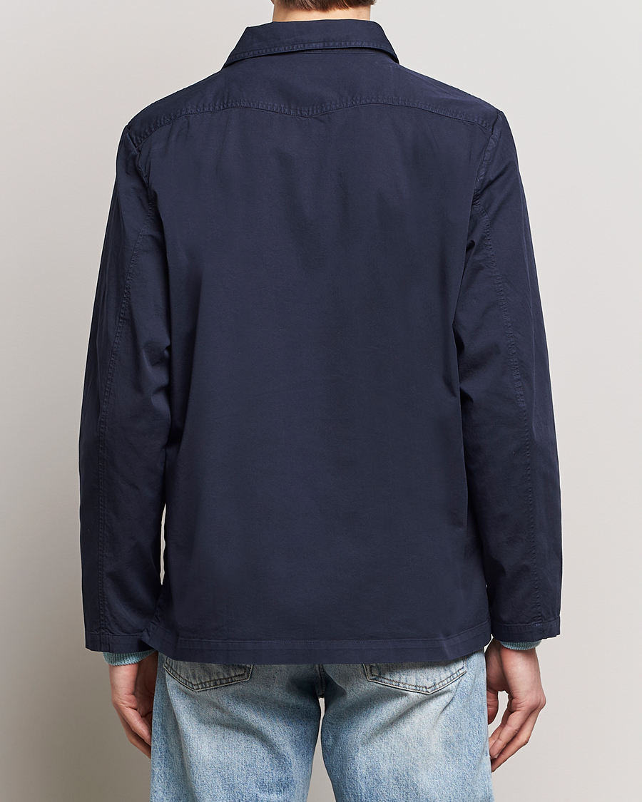 Men | Shirts | Massimo Alba | Florida Stone Washed Shirt Jacket Navy