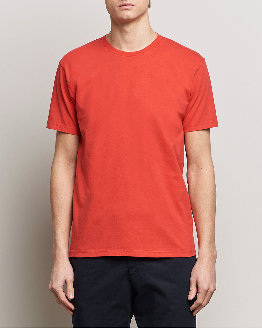 Herre |  | Colorful Standard | Classic Organic T-Shirt Red Tangerine