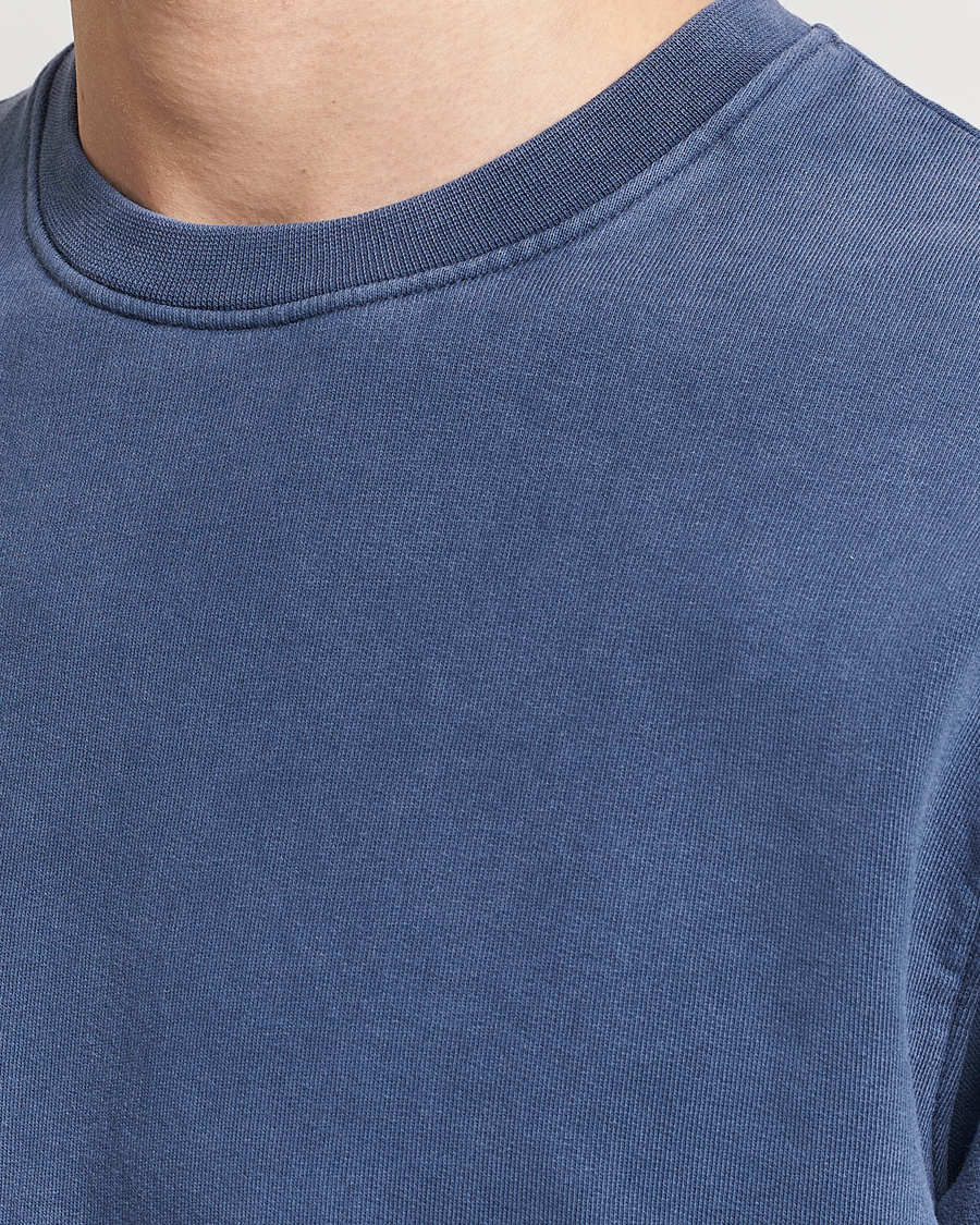 Men | Sweaters & Knitwear | Colorful Standard | Classic Organic Crew Neck Sweat Neptune Blue