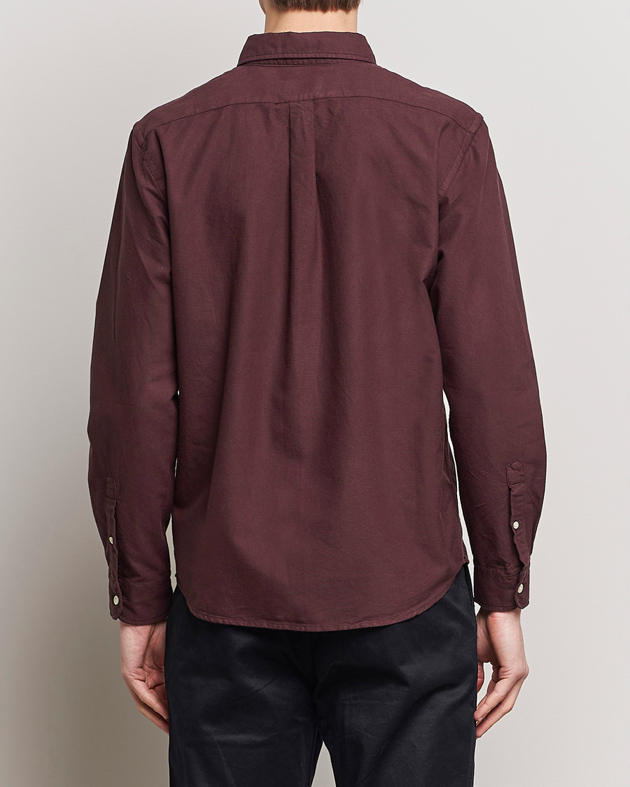 Men | Shirts | Colorful Standard | Classic Organic Oxford Button Down Shirt Oxblood Red