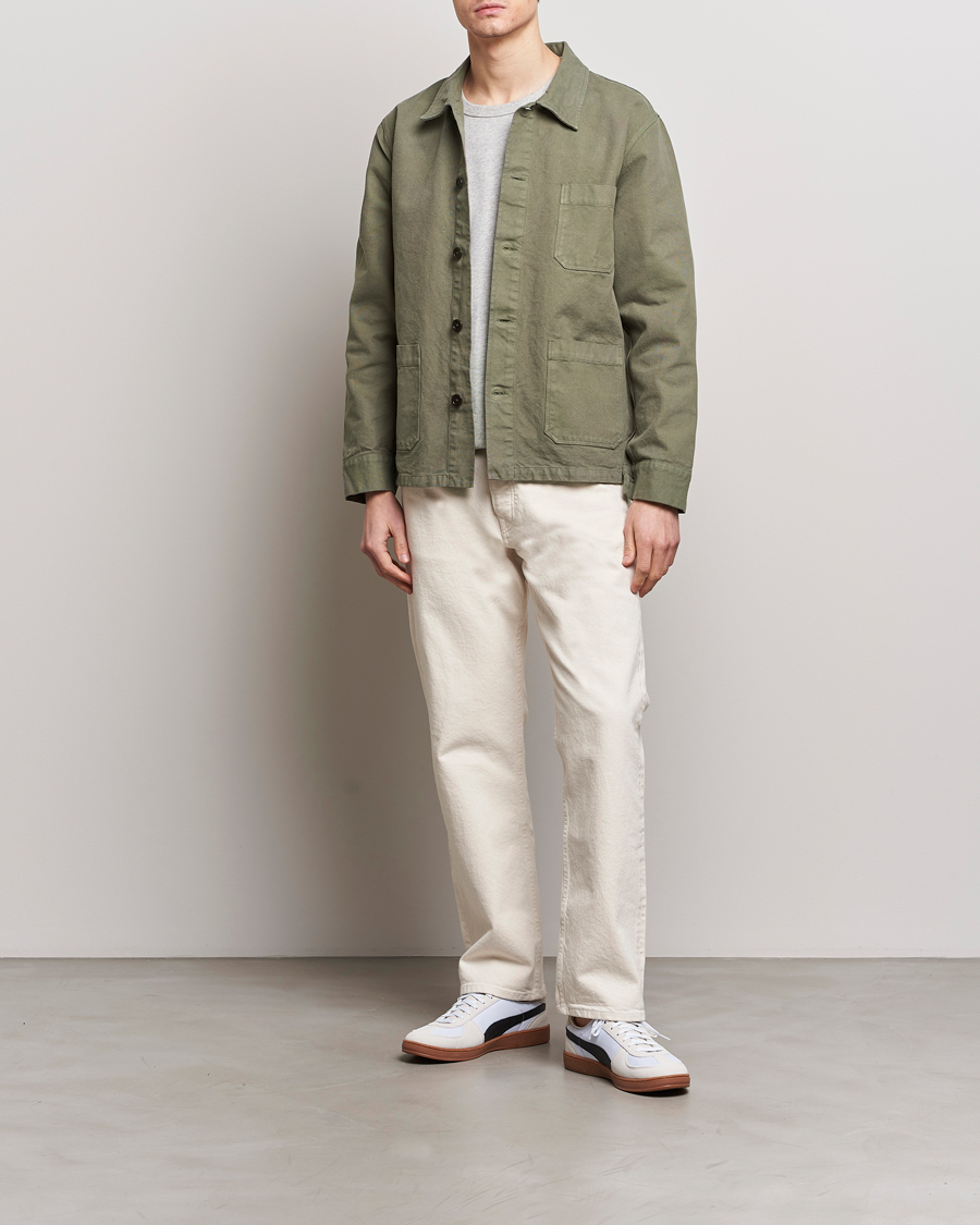 Men | Shirts | Colorful Standard | Organic Workwear Jacket Dusty Olive