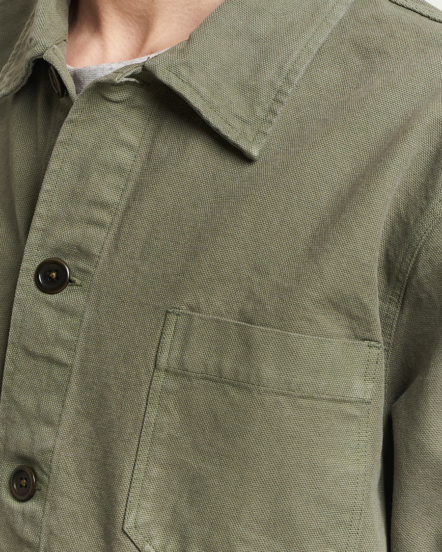 Men | Shirts | Colorful Standard | Organic Workwear Jacket Dusty Olive