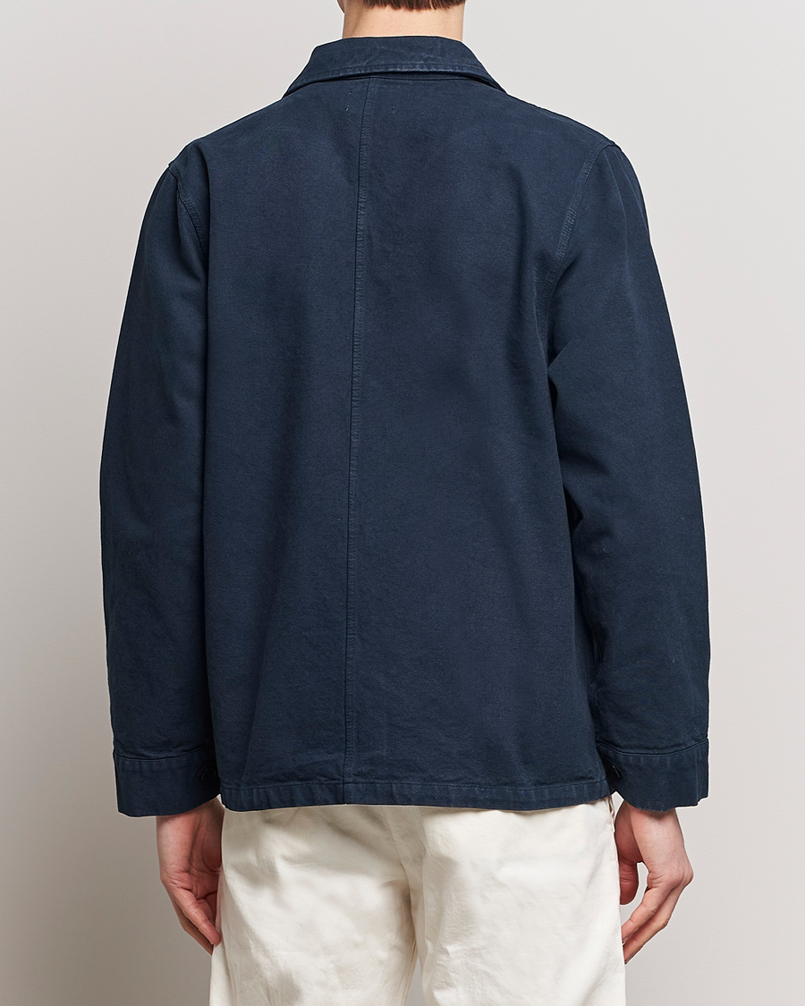 Men | Shirts | Colorful Standard | Organic Workwear Jacket Navy Blue