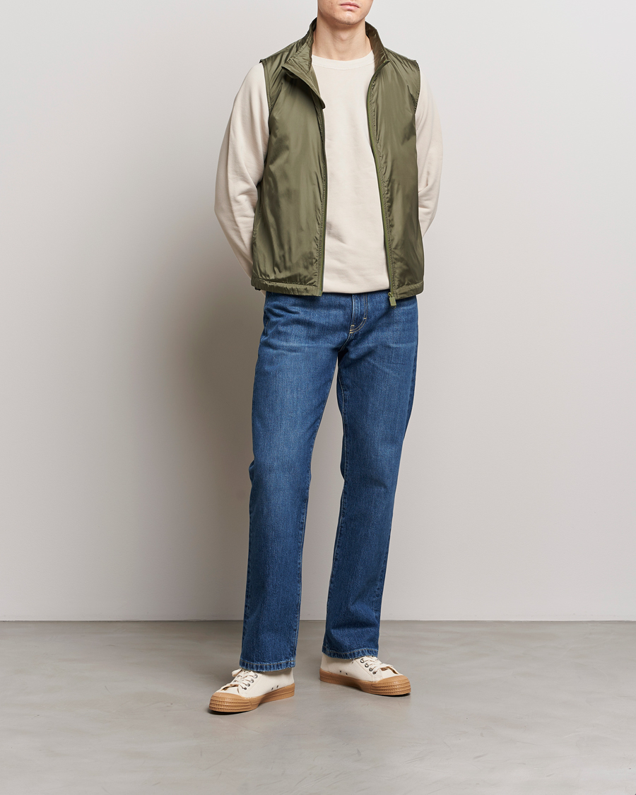 Men | Coats & Jackets | Aspesi | Vernes Nylon Gilet Sage