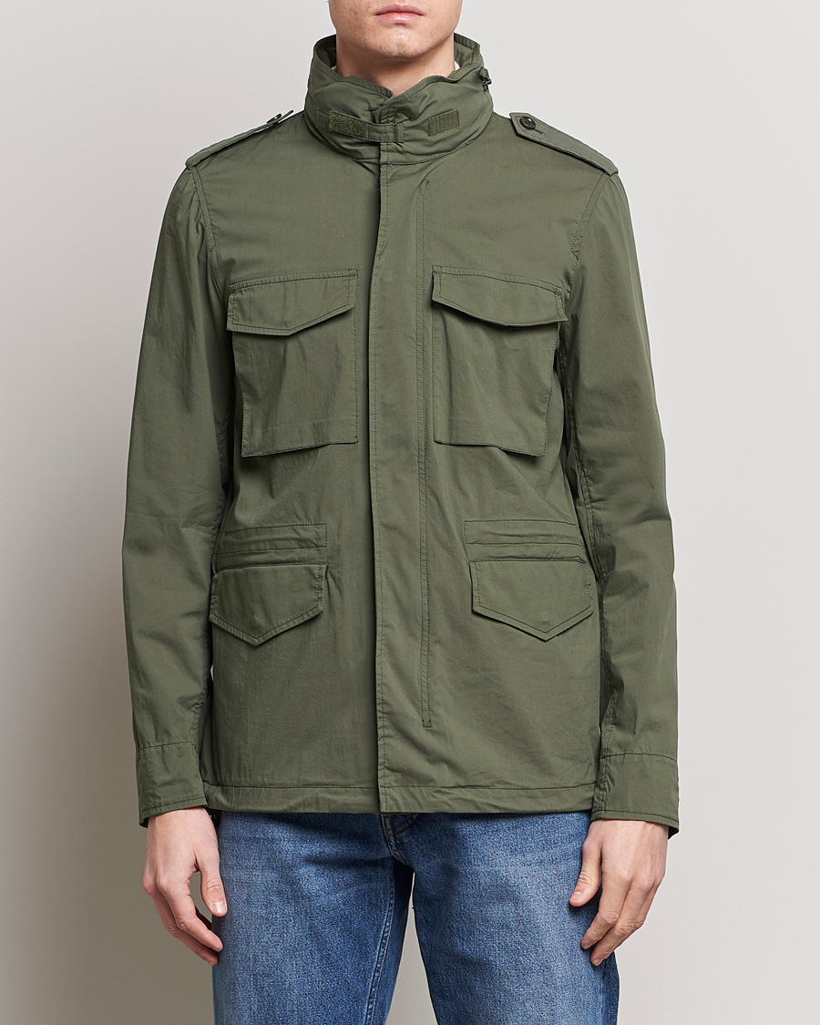 Men | Coats & Jackets | Aspesi | Lightweight Cotton Field Jacket Military