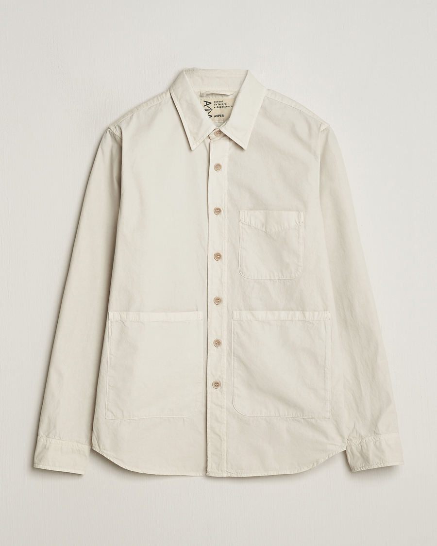 Men | Coats & Jackets | Aspesi | Utility Shirt Jacket Light Beige