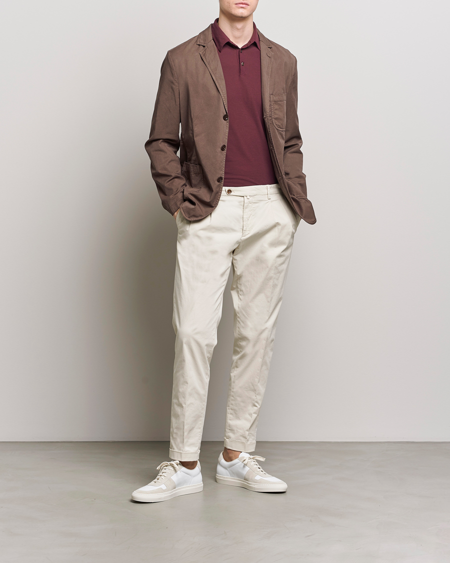 Men | Blazers | Aspesi | Samuraki Washed Cotton Blazer Dark Brown