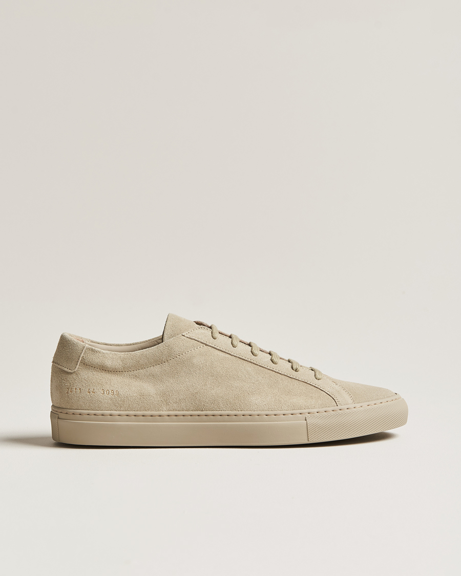 Men | Common Projects Original Achilles Suede Sneaker Bone | Common Projects | Original Achilles Suede Sneaker Bone