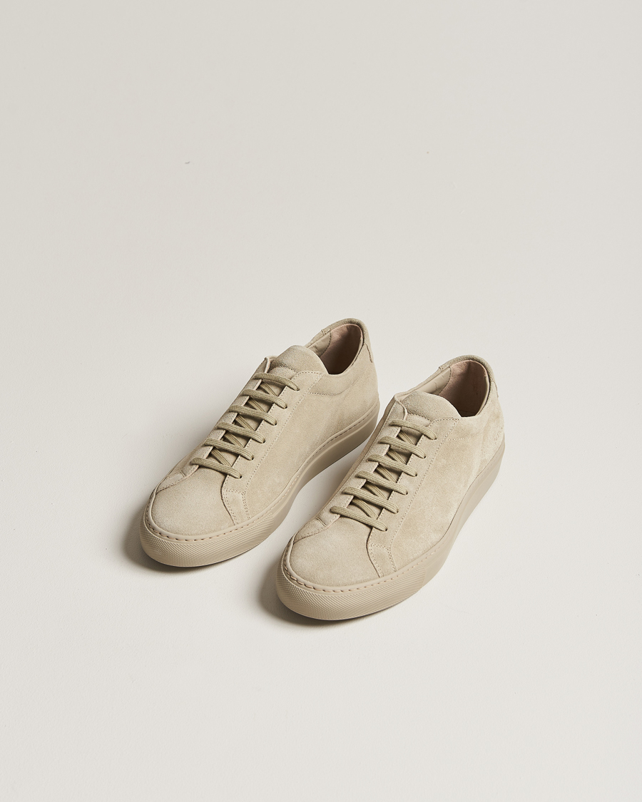 Men | Common Projects Original Achilles Suede Sneaker Bone | Common Projects | Original Achilles Suede Sneaker Bone