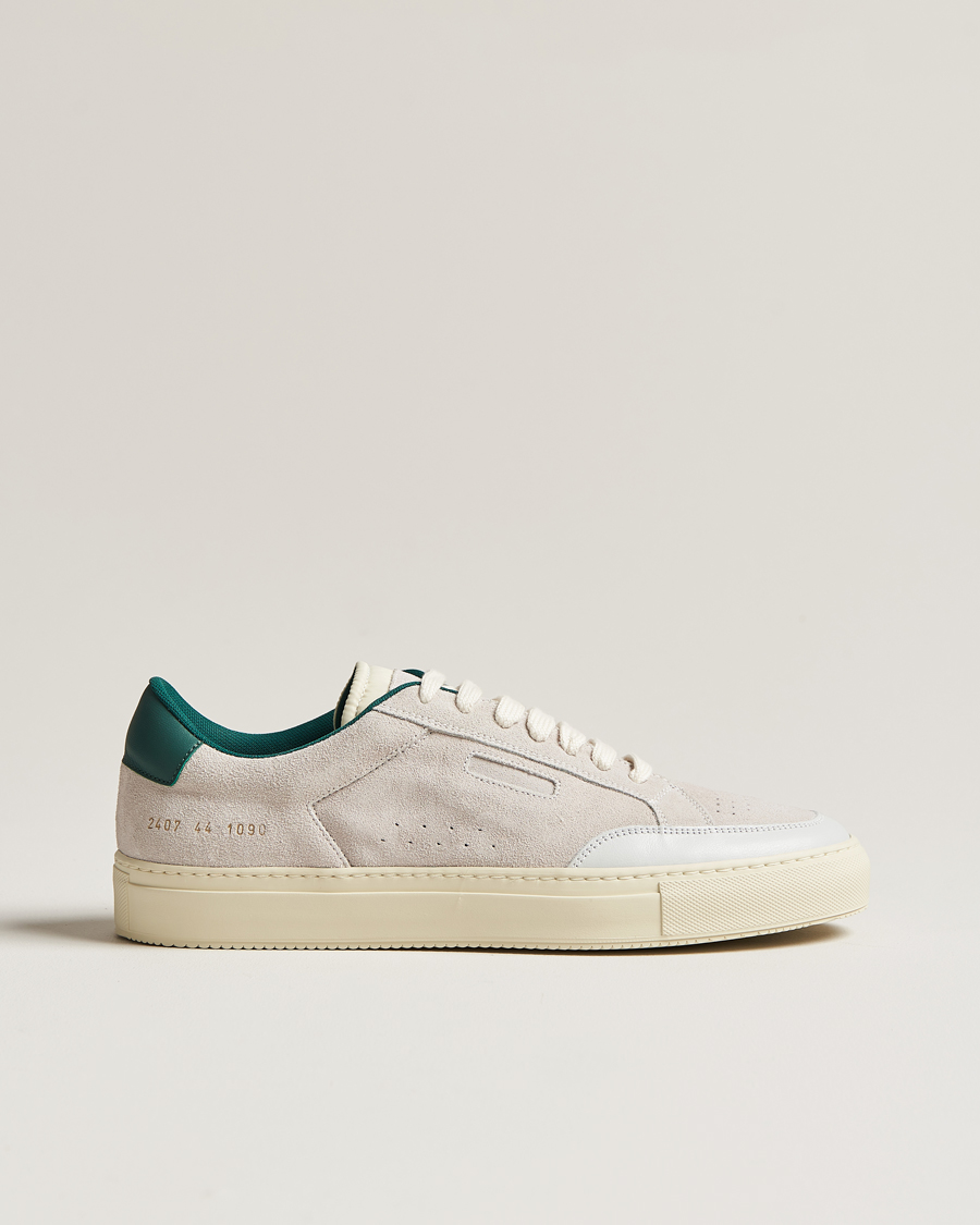Men | Common Projects Tennis Pro Sneaker Off White/Green | Common Projects | Tennis Pro Sneaker Off White/Green