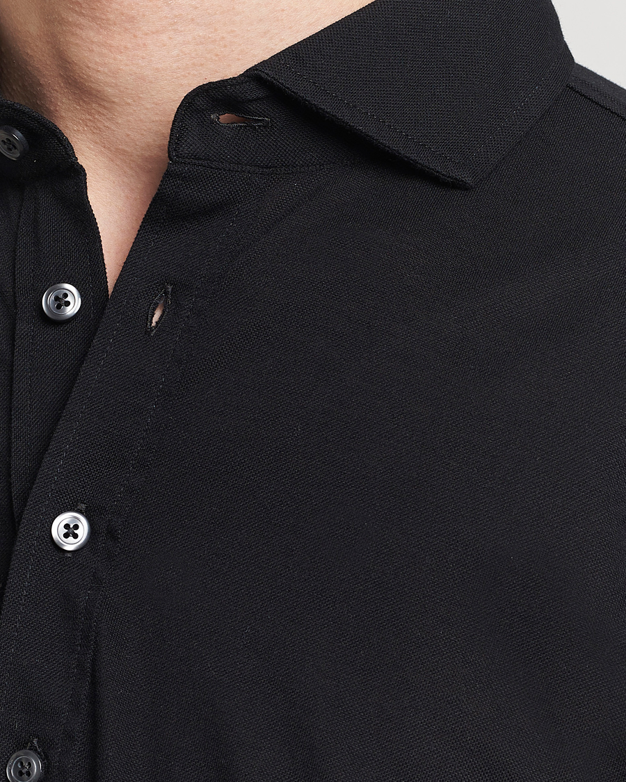 Men | Shirts | Gran Sasso | Popover Shirt Black