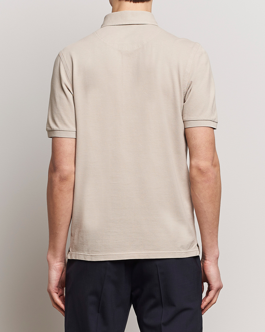 Men | Polo Shirts | Gran Sasso | Washed Polo Beige Melange