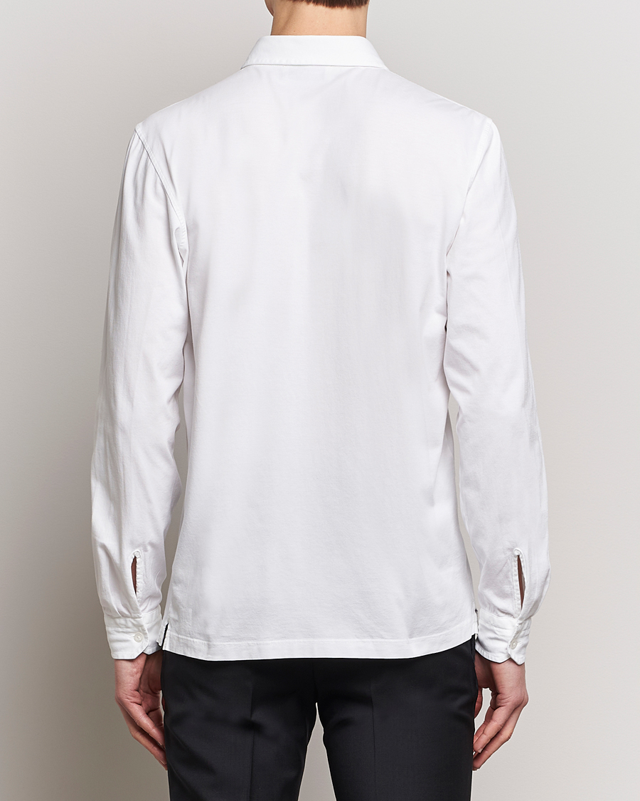 Men | Shirts | Gran Sasso | Washed Cotton Jersey Shirt White