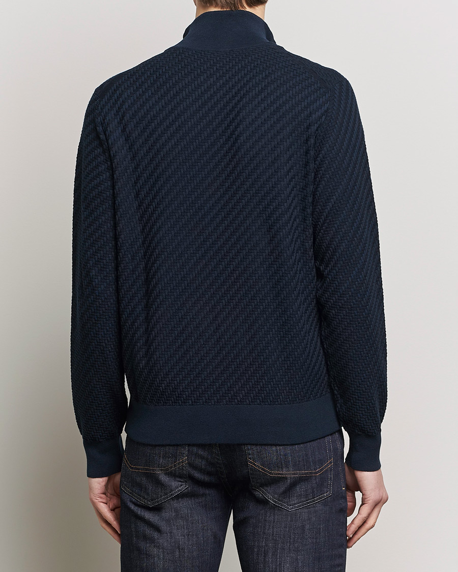 Men | Sweaters & Knitwear | Brioni | Cashmere/Silk Blend Full Zip Navy
