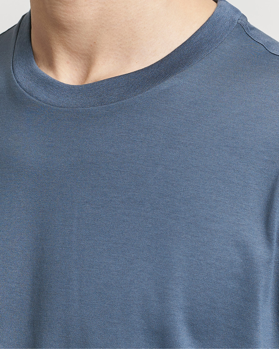 Men | T-Shirts | Brioni | Short Sleeve Cotton T-Shirt Petroleum