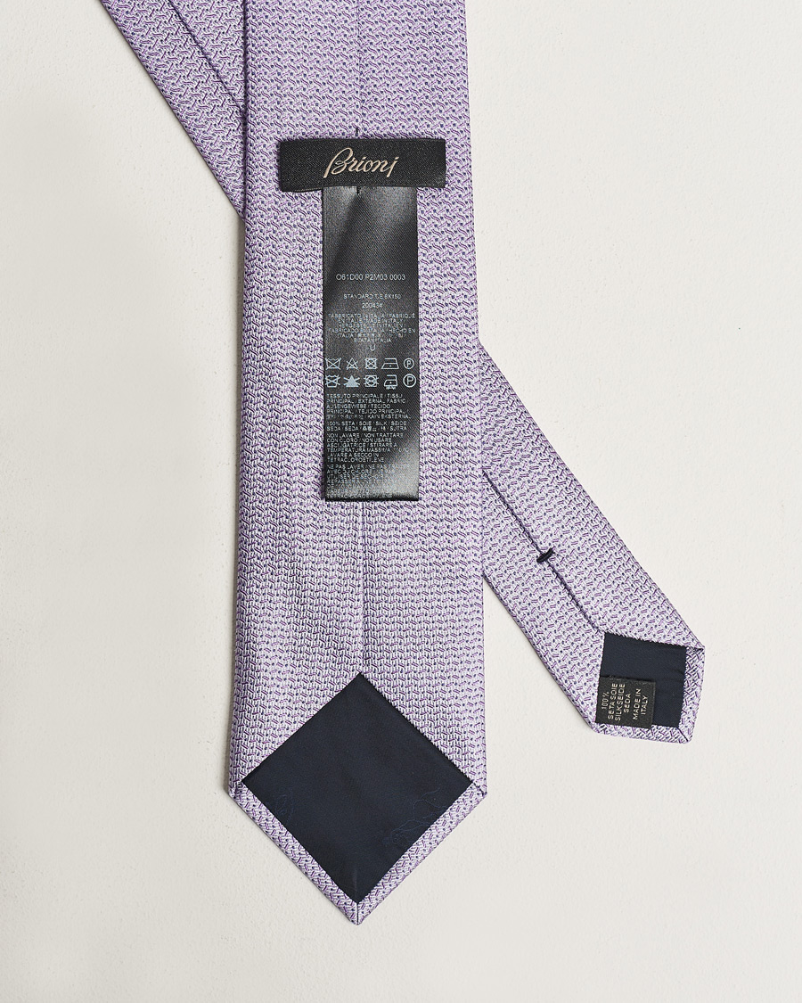 Men | Brioni Structured Silk Tie Lavender | Brioni | Structured Silk Tie Lavender
