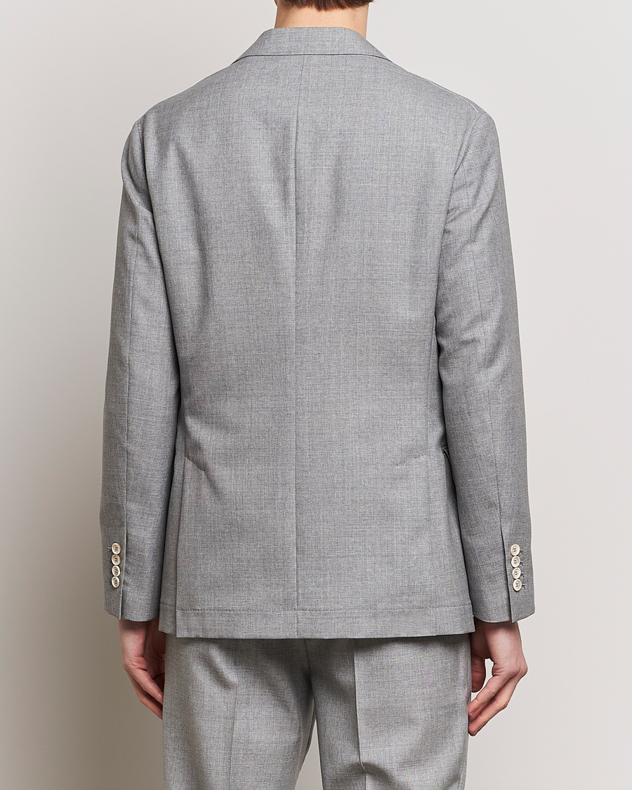Men | Blazers | Brunello Cucinelli | Peak Lapel Wool Blazer Light Grey