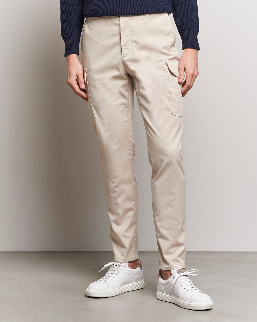 Herr | Kläder | Brunello Cucinelli | Cotton Cargo Pants Light Beige