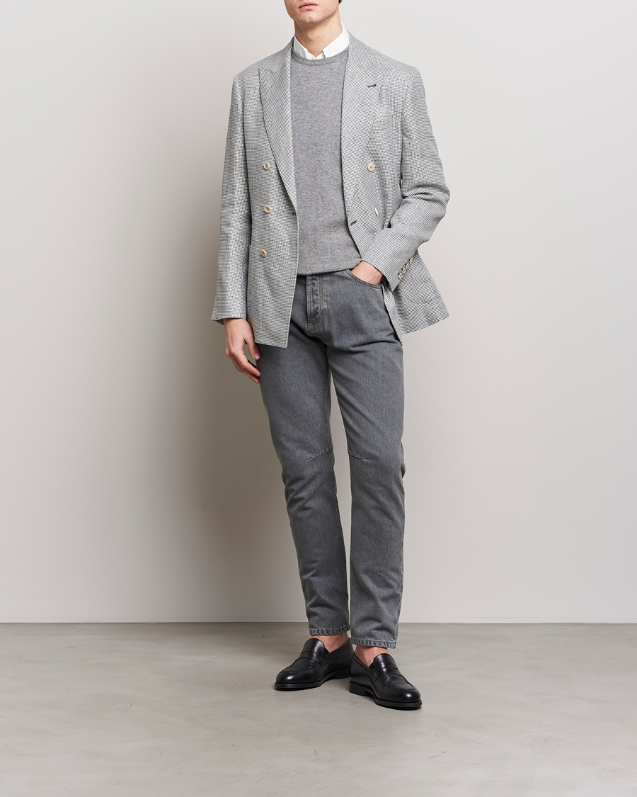 Men | Jeans | Brunello Cucinelli | Leisure Fit Jeans Grey Wash