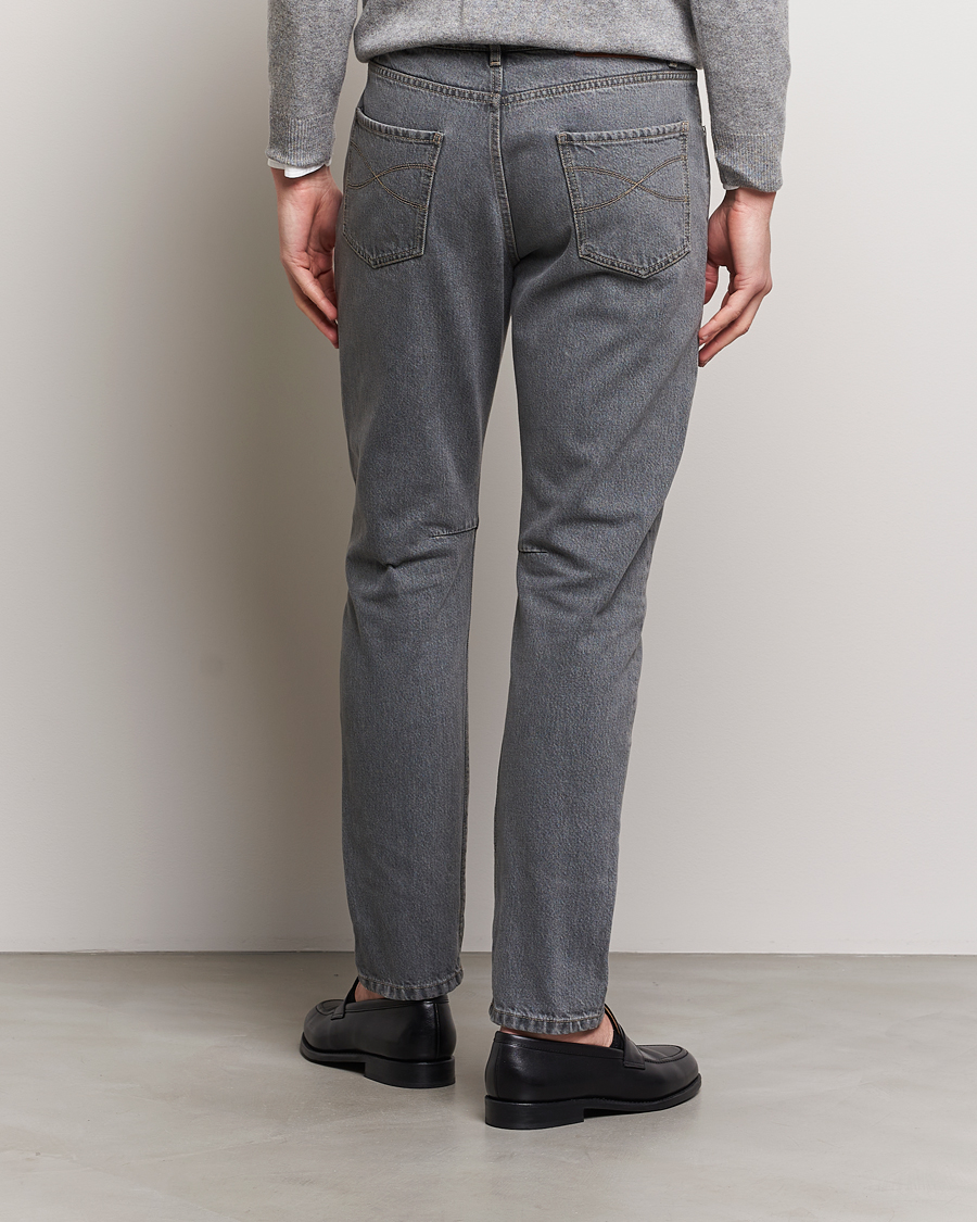 Men | Jeans | Brunello Cucinelli | Leisure Fit Jeans Grey Wash