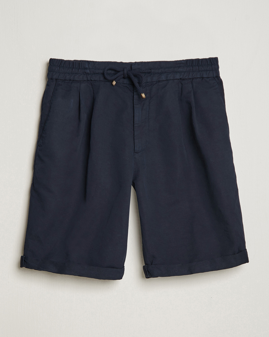 Brunello Cucinelli Drawstring Shorts Navy at CareOfCarl.com