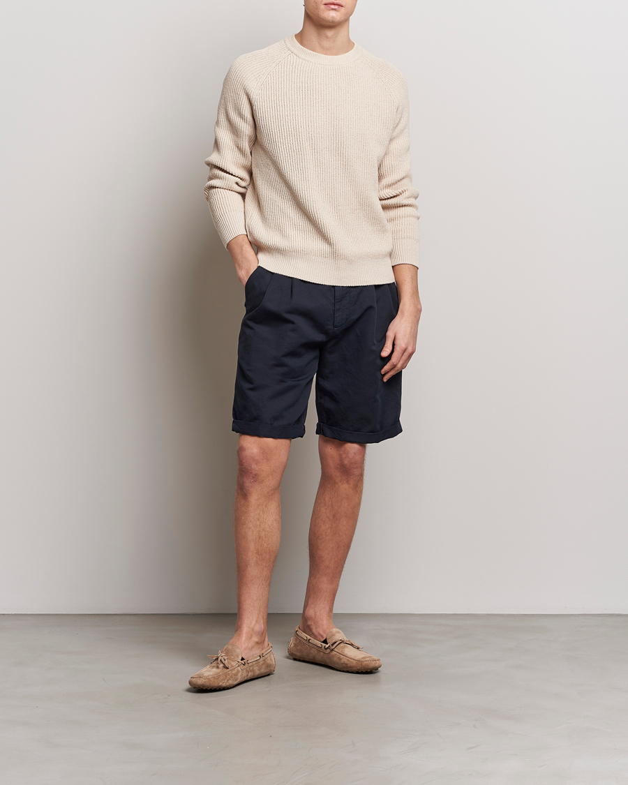 Brunello Cucinelli Drawstring Shorts Navy at CareOfCarl.com