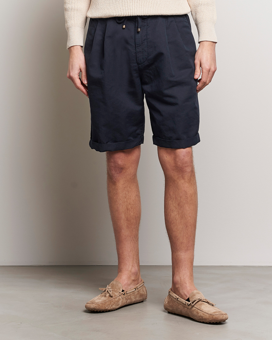 Men | Shorts | Brunello Cucinelli | Drawstring Shorts Navy
