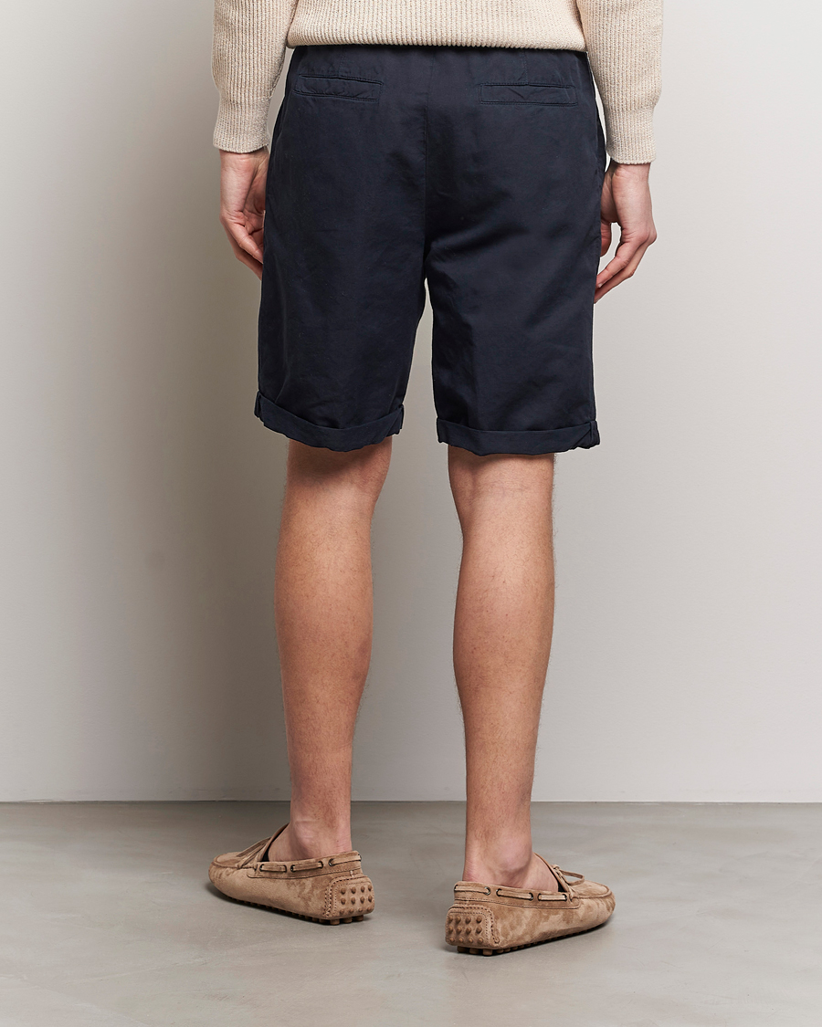 Brunello Cucinelli Drawstring Shorts Navy at CareOfCarl.com