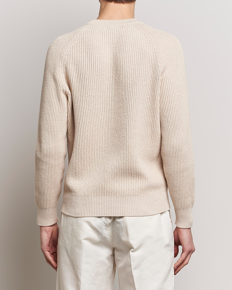 Men | Sweaters & Knitwear | Brunello Cucinelli | Heavy Rib Stitch Crew Neck Light Beige
