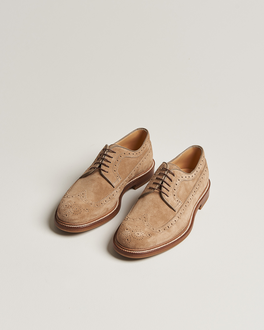 美品！BRUNELLO CUCINELLI スエードダービー39 Suede derby for Man in Hazelnut | Brunello Cucinelli