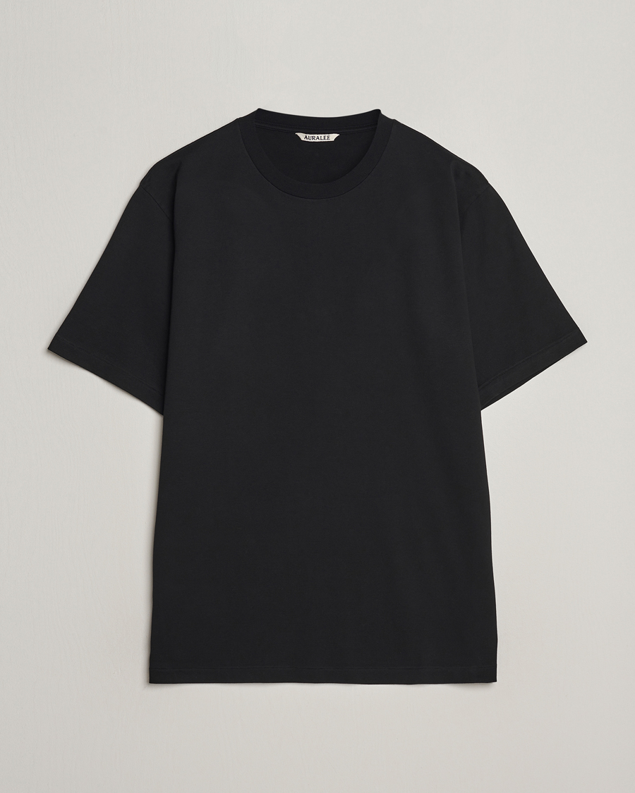 Men |  | Auralee | Luster Plating T-Shirt Black