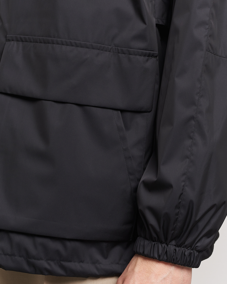 Men | Coats & Jackets | Auralee | Polyester Satin Zip Jacket Black