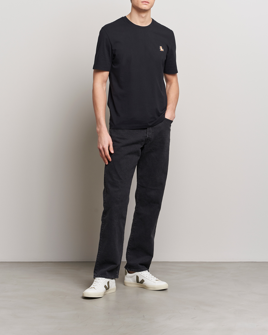 Men | T-Shirts | Maison Kitsuné | Chillax Fox T-Shirt Black