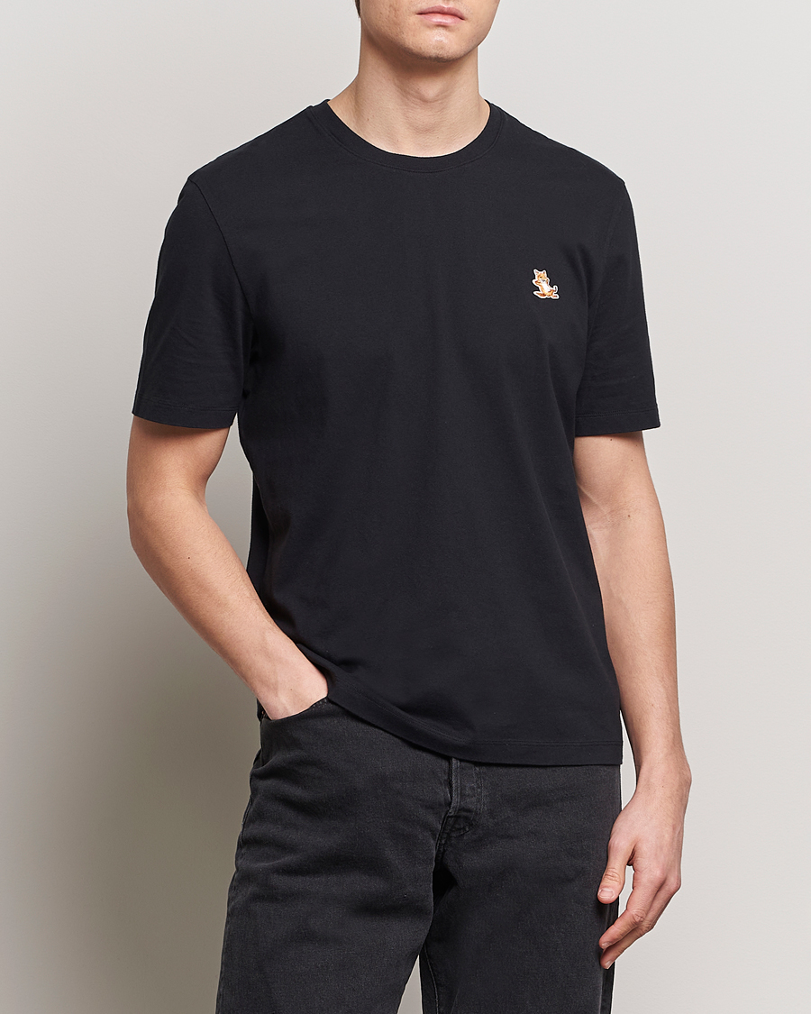 Men | Short Sleeve T-shirts | Maison Kitsuné | Chillax Fox T-Shirt Black