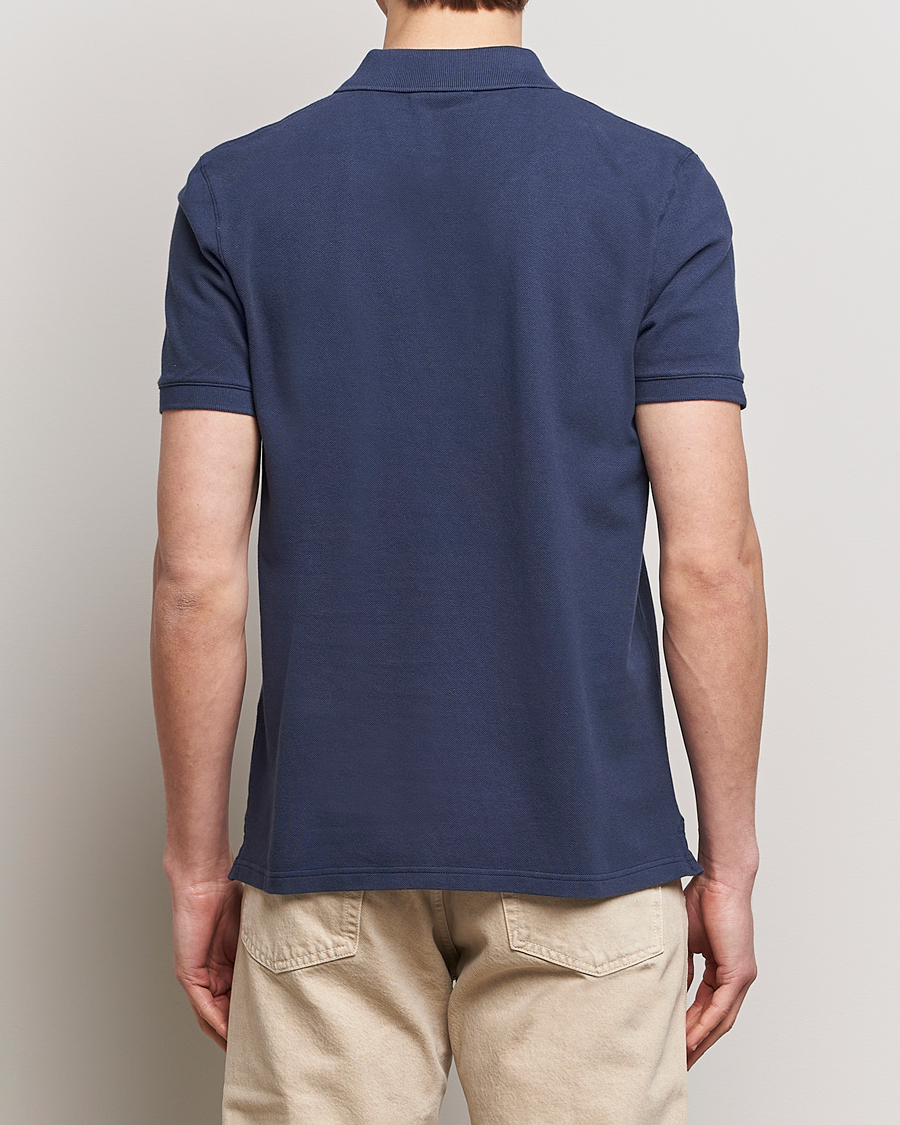 Men | Polo Shirts | Maison Kitsuné | Fox Head Polo Ink Blue