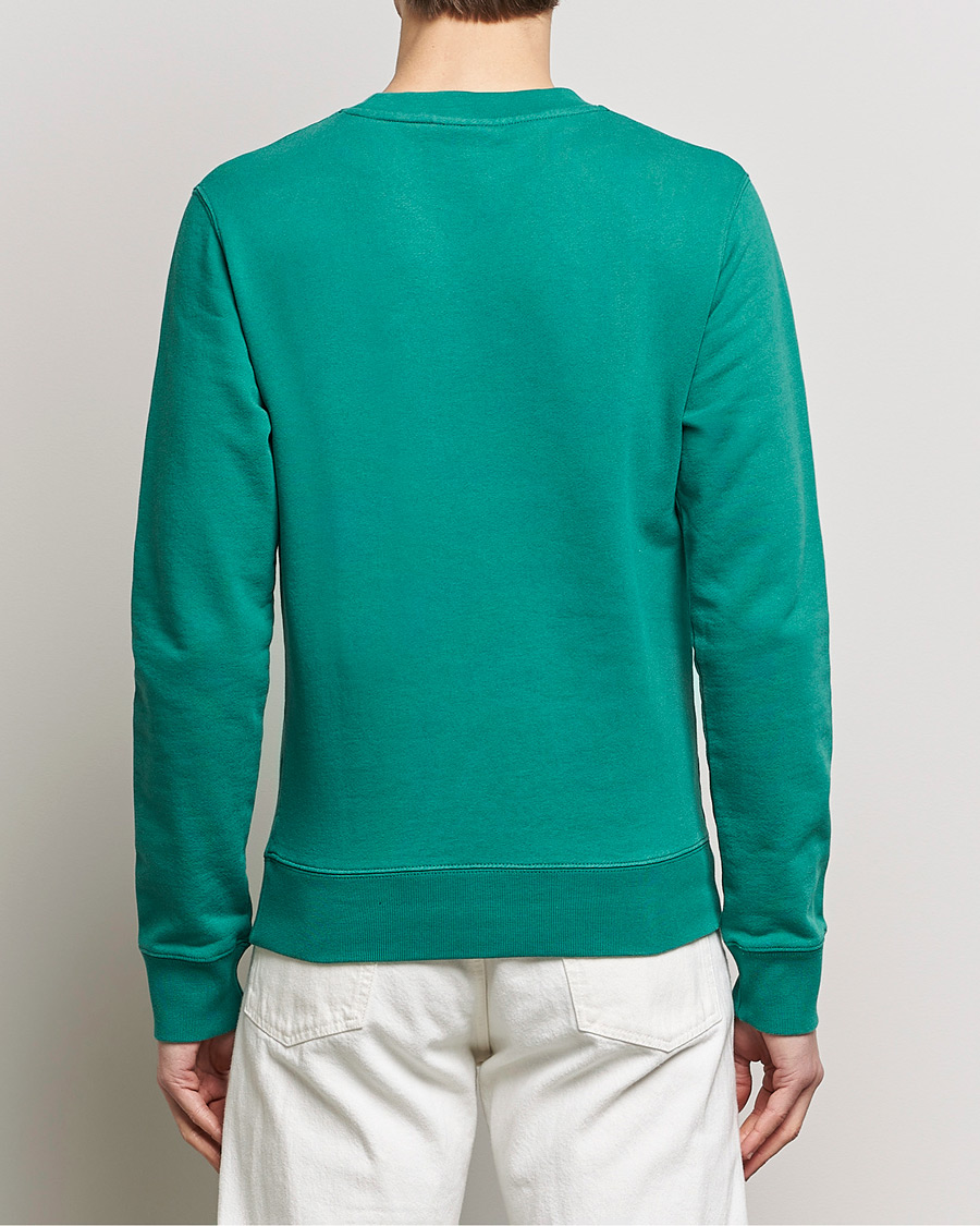 Men | Sweaters & Knitwear | Maison Kitsuné | Fox Head Sweatshirt Pine Green
